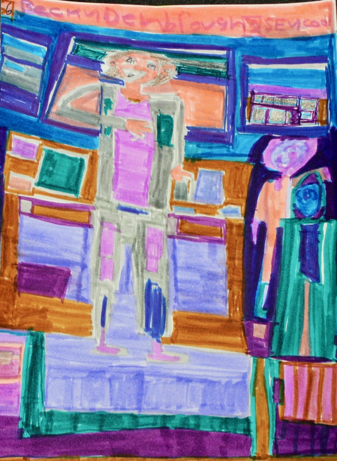 Becky Walking In The Kitchen And Sees A Clown In The Basement Arts of